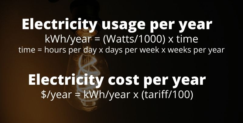 how to calculate electricity costs