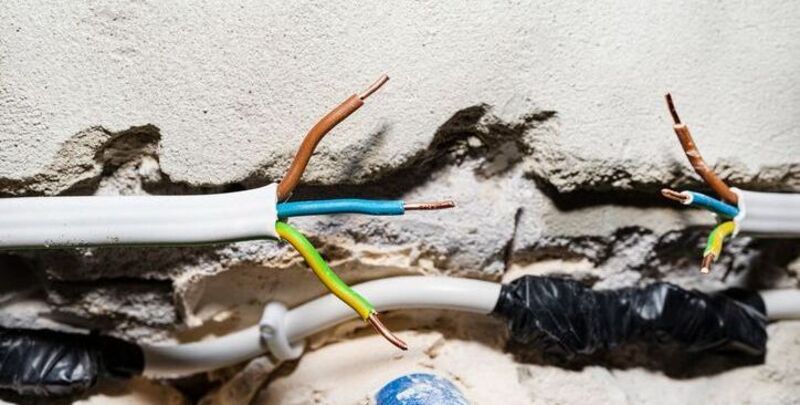 Exposed electrical wiring can be a safety hazard